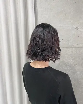 パーマ ボブパーマコテ巻き風 パーマNo1深江秀平のヘアスタイル