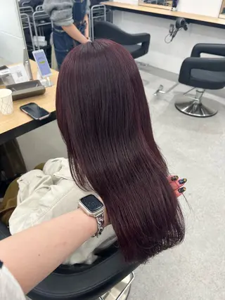 ロング カラー AYUMI/赤み消し /ブラウンカラーのヘアスタイル