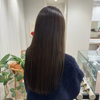 ロング りな🪽カット /縮毛/透明感カラーのヘアスタイル