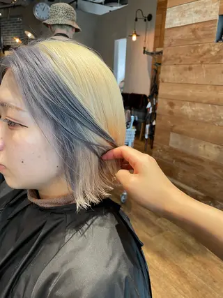 セミロング カラー 💘韓国レイヤー上 品カラーruru💘のヘアスタイル