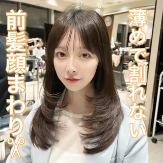 🎀大竹美侑／顔まわ りカット／レイヤーのヘアスタイル