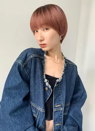 ショート カラー ボブ/顔まわりカット 💫大澤奈緒美のヘアスタイル