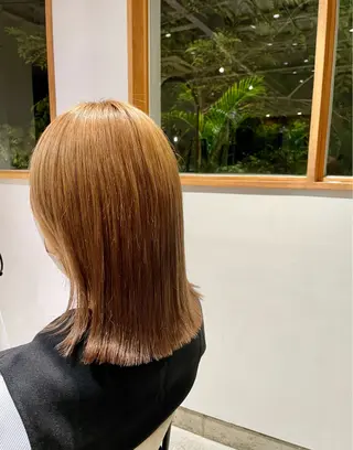 セミロング パライソ竜美丘店 中根 奈緒のヘアスタイル