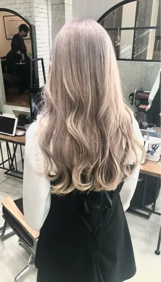 セミロング カラー 🌈外国風ハイライト こうたろうのヘアスタイル