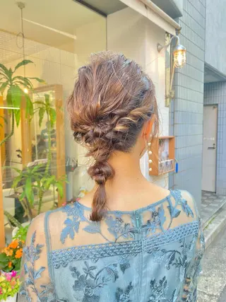 ヘアアレンジ 安永 涼のヘアスタイル
