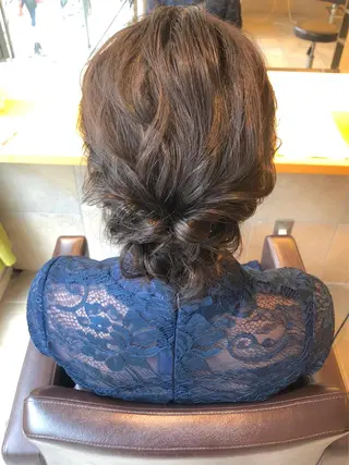 ミディアム ヘアアレンジ マンツーマン半個室 tamuraのヘアスタイル