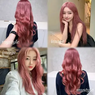ロング カラー 韓国ヘア🇰🇷透明 感カラー/yui💞のヘアスタイル