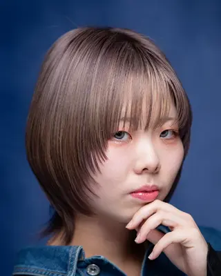 ショート カラー パーマ 松尾 泰伸のヘアスタイル