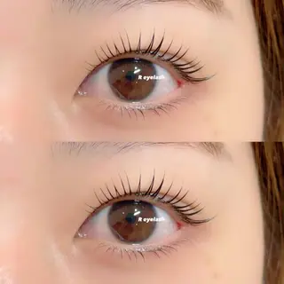 セミロング カラー パーマ ヘアアレンジ メンズ キッズ ネイル マツエク・マツパ アイブロウ 𝑹 eyelashのマツエク・マツパデザイン