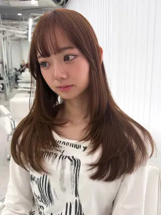 ロング カラー 大阪梅田/ イマムラミヅキのヘアスタイル