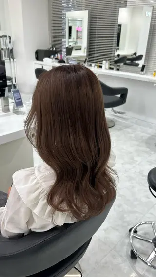 ロング カラー パーマ ヘアアレンジ メンズ キッズ 盛れ韓国ハイトーン 🎀Himari🎀のヘアスタイル