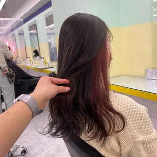 セミロング カラー ヘアアレンジ mai🍑暖色カラー /レイヤー💖のヘアスタイル