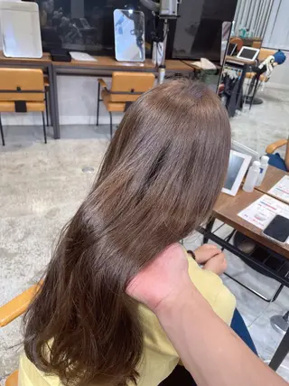 ロング のり🐼顔まわり/ 韓国/レイヤーカットのヘアスタイル