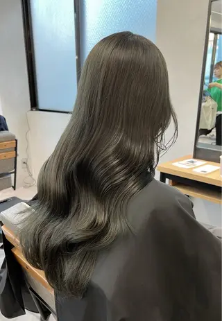 ロング カラー 🌿ダブルカラー/ 明大前/中村渓太のヘアスタイル