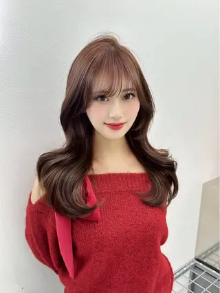 セミロング 🤍ベージュ×艶髪 🤍Ryuta🤍のヘアスタイル