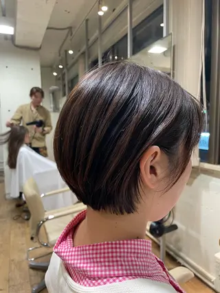 ショート YUKI 新宿カット パーマ/カラーのヘアスタイル
