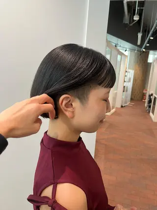 ショート マンツーマン 縮毛矯正/マユコのヘアスタイル