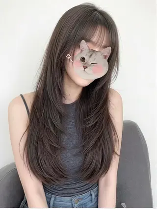 ロング 星野 晴香のヘアスタイル