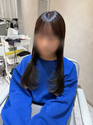 ロング カラー Ayano‪‪🎀似 合わせ×透明感🎀のヘアスタイル