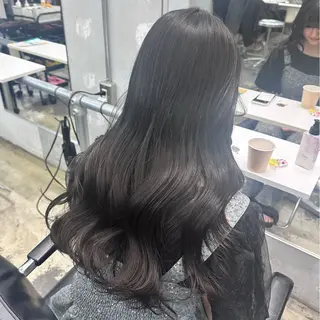 セミロング カラー ヘアアレンジ 🎀モテ暖色× エクステ🎀あかりのヘアスタイル