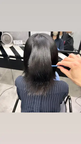 ミディアム 縮毛矯正・髪質改善 特化 出納 直起のヘアスタイル