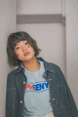 ミディアム 縮毛矯正/髪質改善 インナーカラーせいぎのヘアスタイル