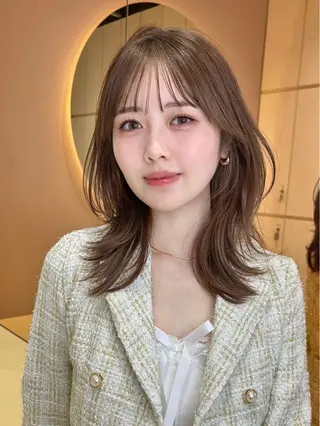 ミディアム 大宮韓国ハッシュ🪽 GLROWseriのヘアスタイル