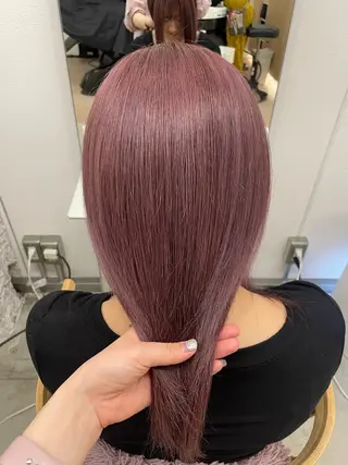 ミディアム カラー 山下 悠月のヘアスタイル