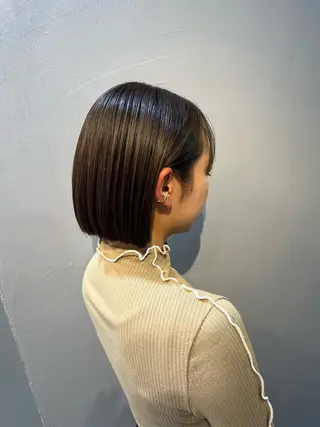 ショート 神戸ボブ✂️ ioe三宮/田 伸佳のヘアスタイル