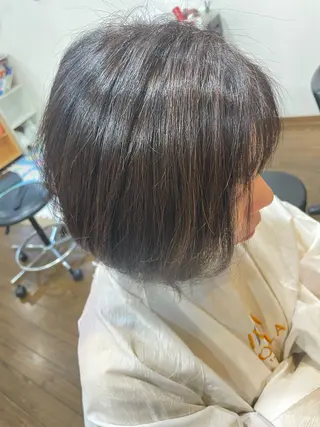 ミディアム カラー 浅香山✨美髪✨ やまもとあきこのヘアスタイル