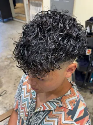 パーマ メンズ 園田 将士のヘアスタイル