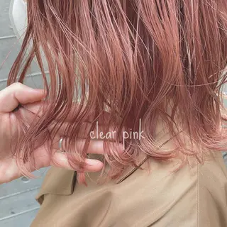 ミディアム カラー ヘアアレンジ ブリーチなし透け感/ マンツーマン/Ryoのヘアスタイル