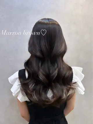 ロング カラー ヘアアレンジ 🩷韓国ヘア/ヨシン モリ🩷Maikaのヘアスタイル