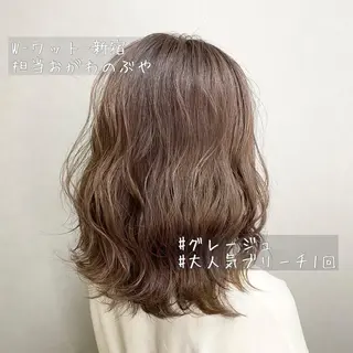セミロング カラー パーマ ヘアアレンジ メンズ ネイル マツエク・マツパ 新宿駅近♡友達とOK 🦋W -ワット -のヘアスタイル