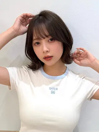 ミディアム 新宿/髪質改善/ボブ 韓国レイヤー大重聖斗のヘアスタイル