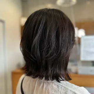 ミディアム 後藤 千絵のヘアスタイル