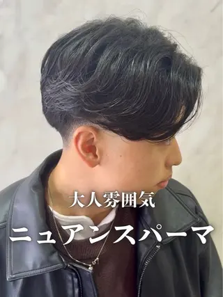 ショート 本厚木パーマ＆ブリー チMEN'Sショートのヘアスタイル