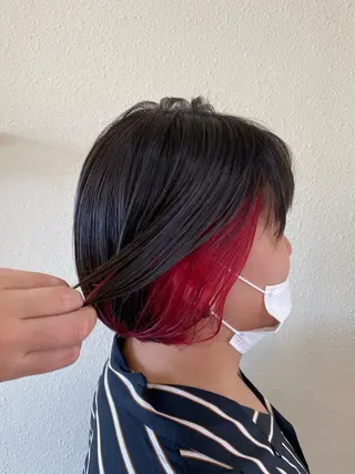 ミディアム 中川 茜里のヘアスタイル