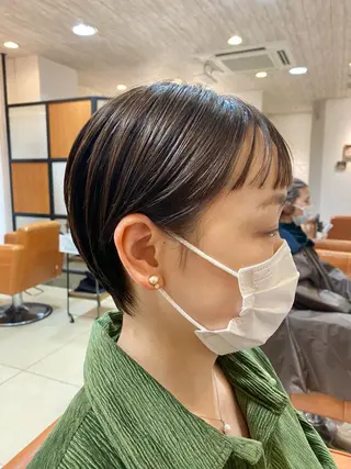 ショート くびれショート・ボブ カットorパーマ特化のヘアスタイル