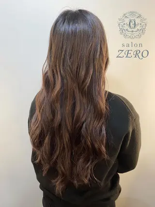 ロング カラー ヘアアレンジ Hair Make Salon ZEROのヘアスタイル