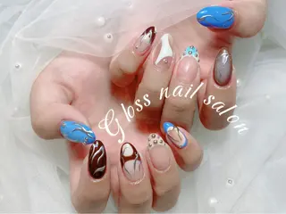 ネイル Yuna✨ Gloss nailのネイルデザイン