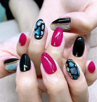 ネイル ⭐︎休業中の練習⭐︎ JNA認定講師髙橋のネイルデザイン