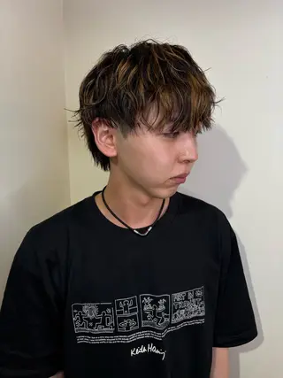 パーマ メンズ 小川 美奈のヘアスタイル