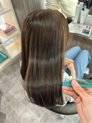 ロング 縮毛矯正/髪質改善 コヤマのヘアスタイル