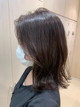 ミディアム 森野美咲🇰🇷 レイヤー/顔周りのヘアスタイル