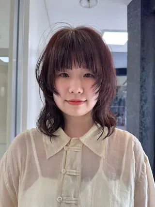 ショート カラー パーマ KOHNO ナチュラルデザインのヘアスタイル