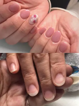 ショート めぐみのネイルサロン スタッフ練習のネイルデザイン