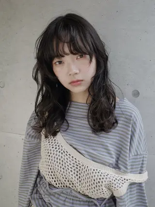 ミディアム パーマ hyuga/パーマ /ニュアンスパーマのヘアスタイル