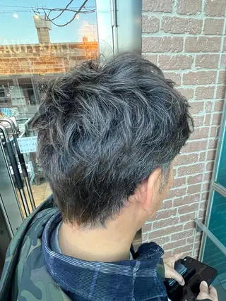 ミディアム カラー メンズ 久木原 ゆりのヘアスタイル