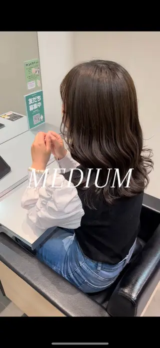 ミディアム カラー 店長/髪質改善/ ナチュラル/松若　優のヘアスタイル